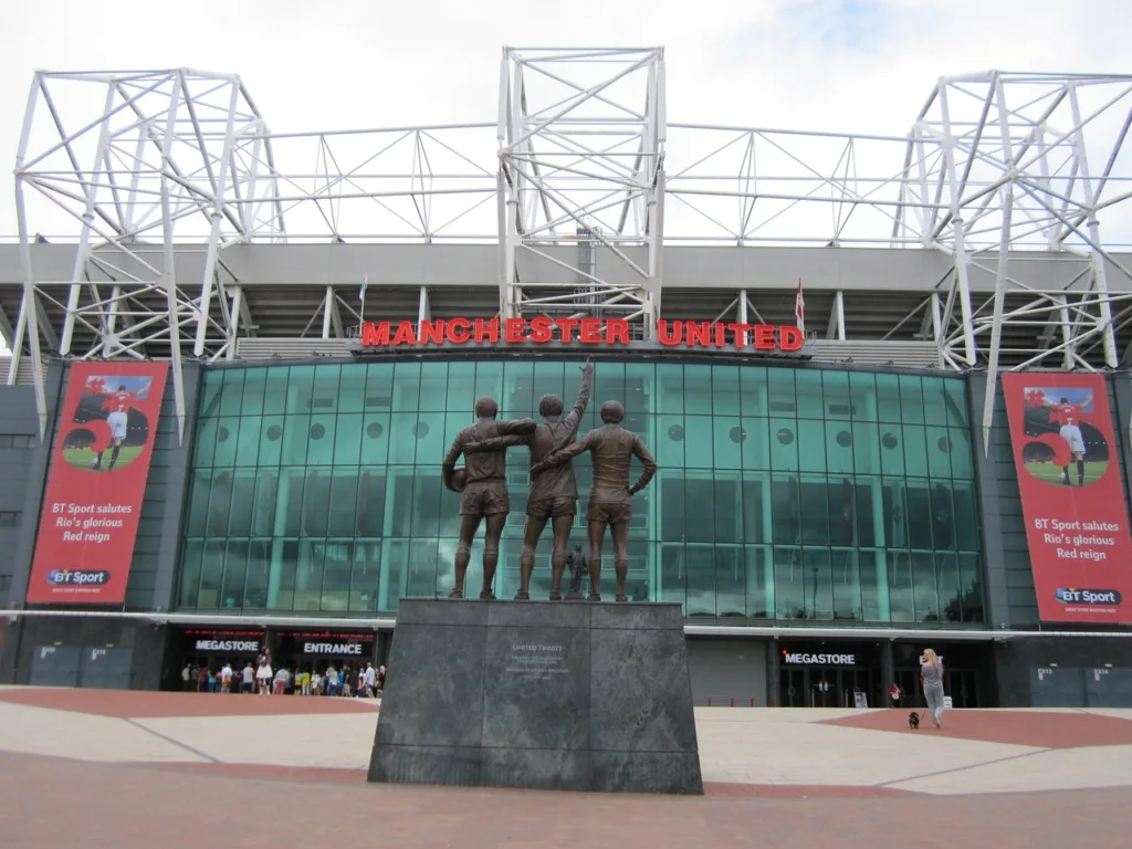 Lo stadio del Manchester United, il club dove gioca Shea Lacey